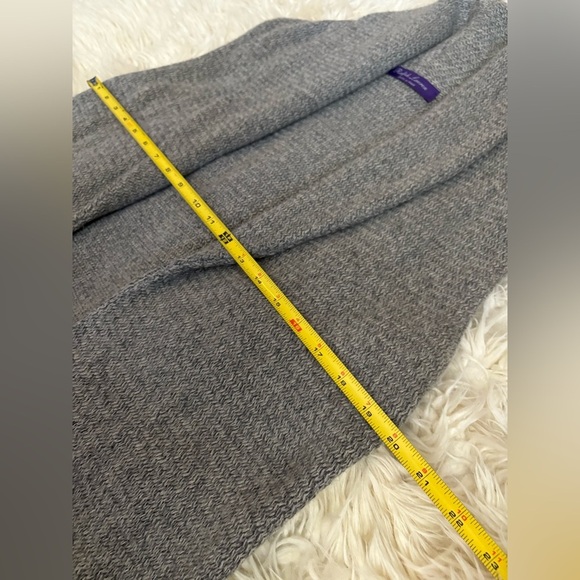 Ralph Lauren Collection Purple Label Shearling Fur Vest Cashmere Silk Sweater L - Picture 12 of 16